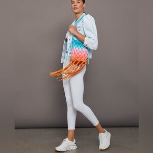 Retrofete - Pasha Fringe Crossbody Bag - New - Turquoise, Pink & Orange